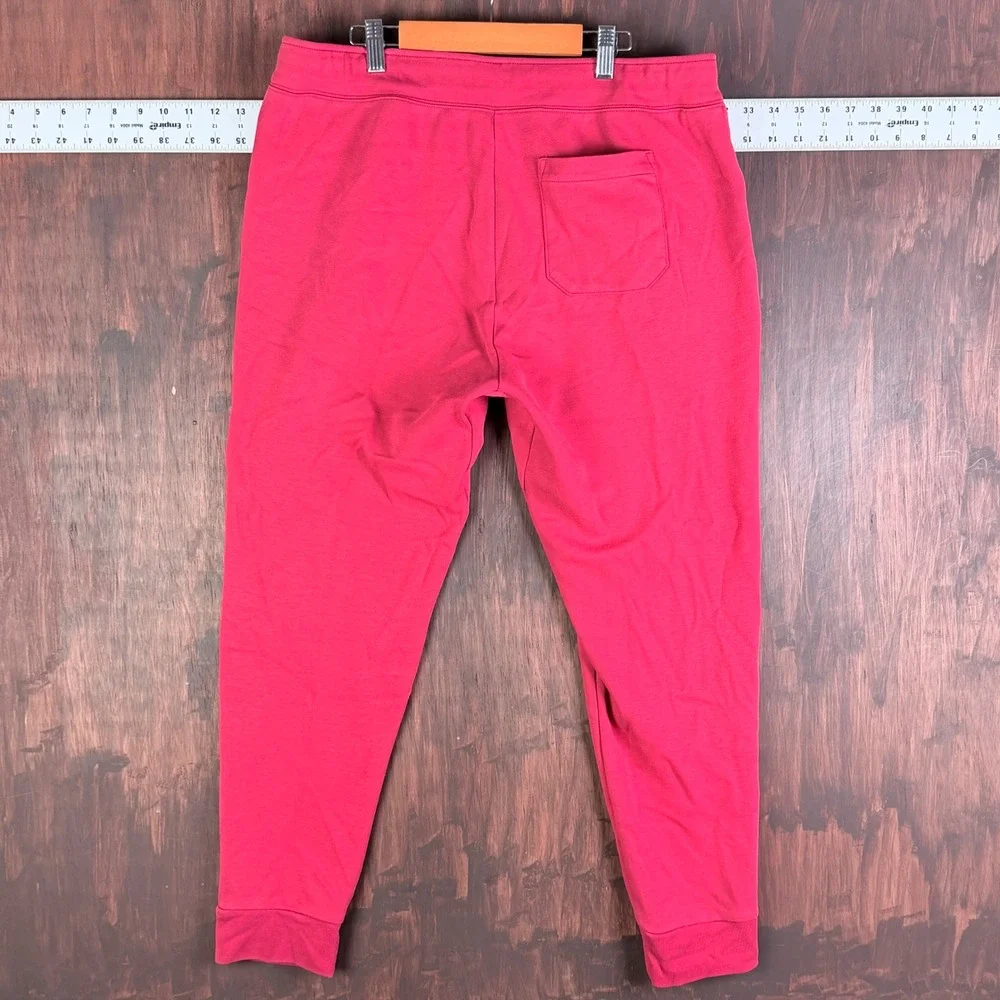 Polo Ralph Lauren Tapered Joggers‎ Sweatpants Pony Logo Red Bred Black Men Large